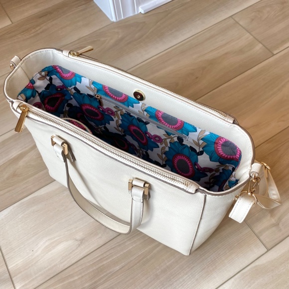 NWOT Francesca’s Collection Tan Purse with Many Pockets - Picture 10 of 16